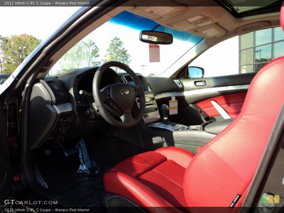 Monaco Red Interior Photo for the 2012 Infiniti G IPL G Coupe #56413345