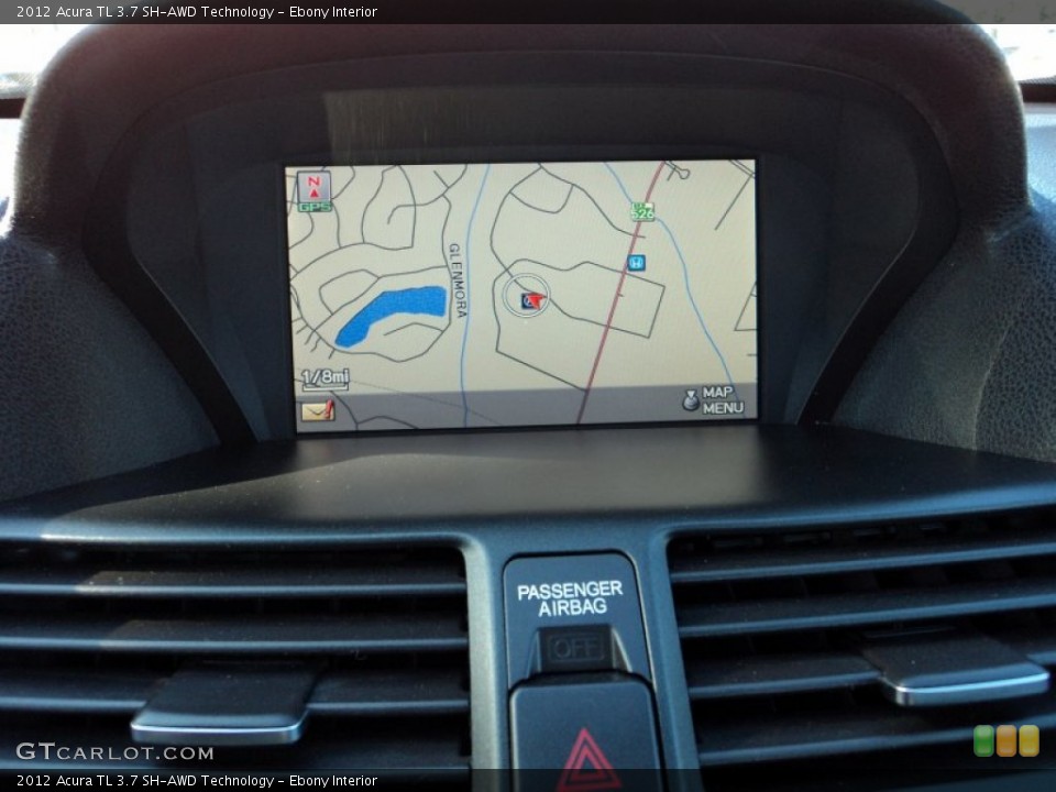 Ebony Interior Navigation for the 2012 Acura TL 3.7 SH-AWD Technology #56413753