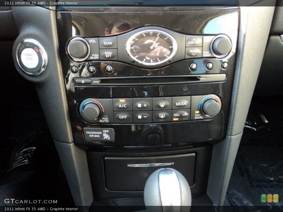 Graphite Interior Controls for the 2011 Infiniti FX 35 AWD #56413969