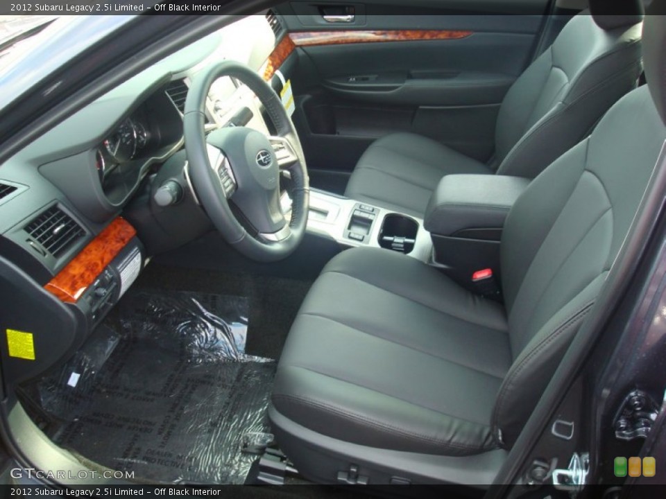 Off Black Interior Photo for the 2012 Subaru Legacy 2.5i Limited #56418331
