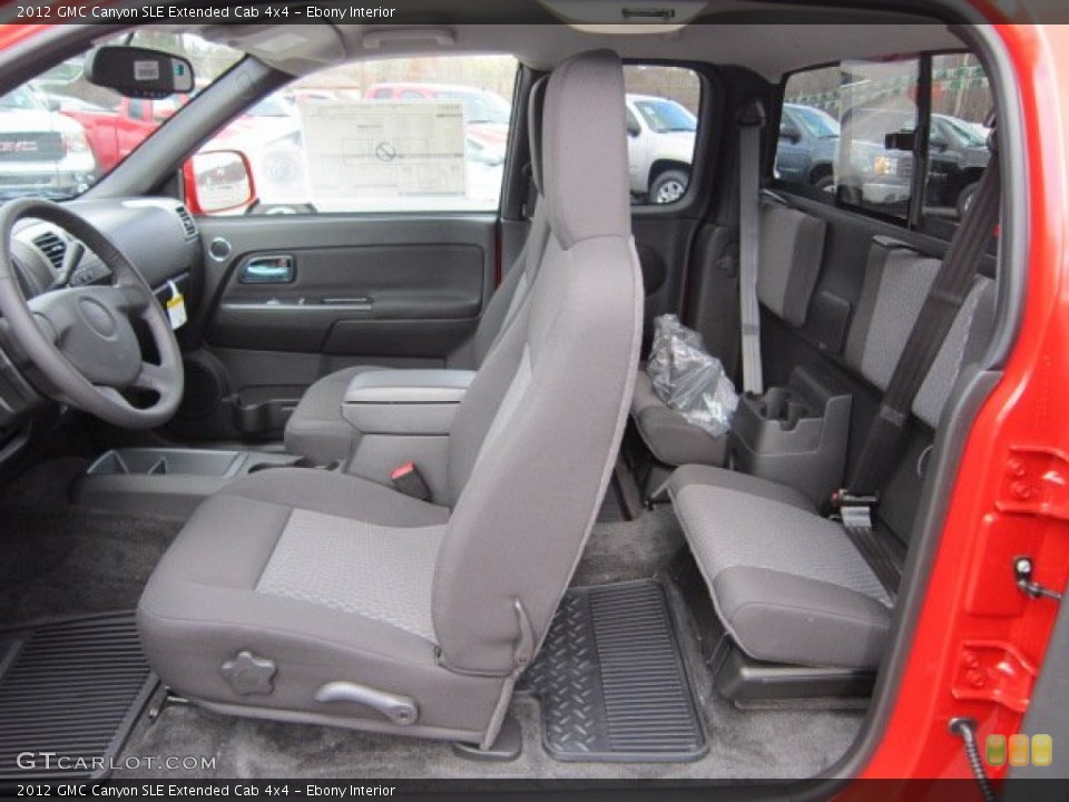 Ebony Interior Photo for the 2012 GMC Canyon SLE Extended Cab 4x4 #56420810