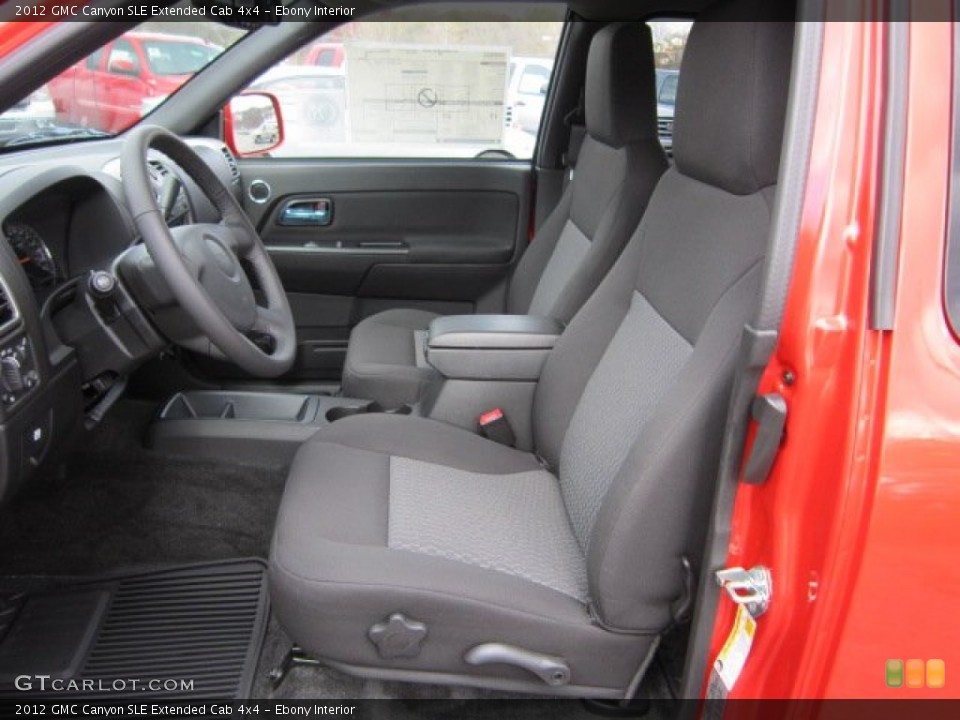 Ebony Interior Photo for the 2012 GMC Canyon SLE Extended Cab 4x4 #56420829