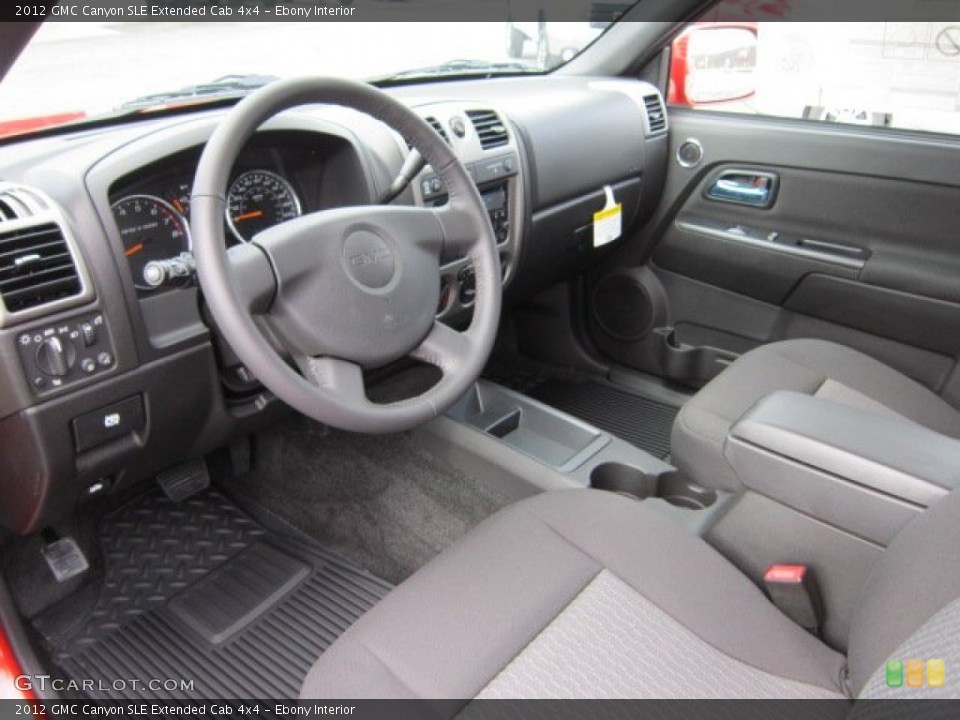 Ebony Interior Prime Interior for the 2012 GMC Canyon SLE Extended Cab 4x4 #56420839