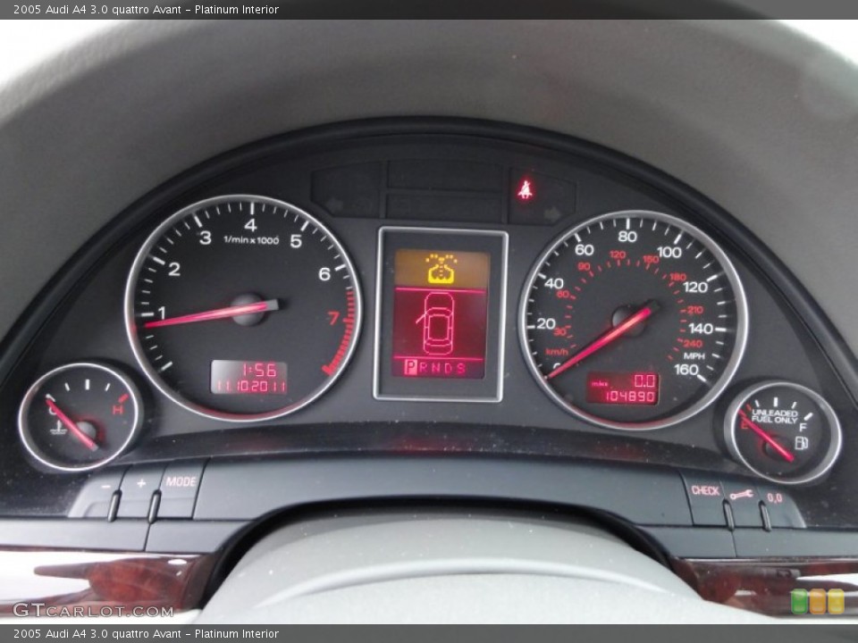 Platinum Interior Gauges for the 2005 Audi A4 3.0 quattro Avant #56422744
