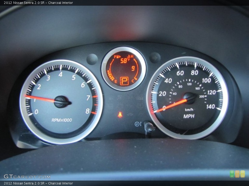 Charcoal Interior Gauges for the 2012 Nissan Sentra 2.0 SR #56423634