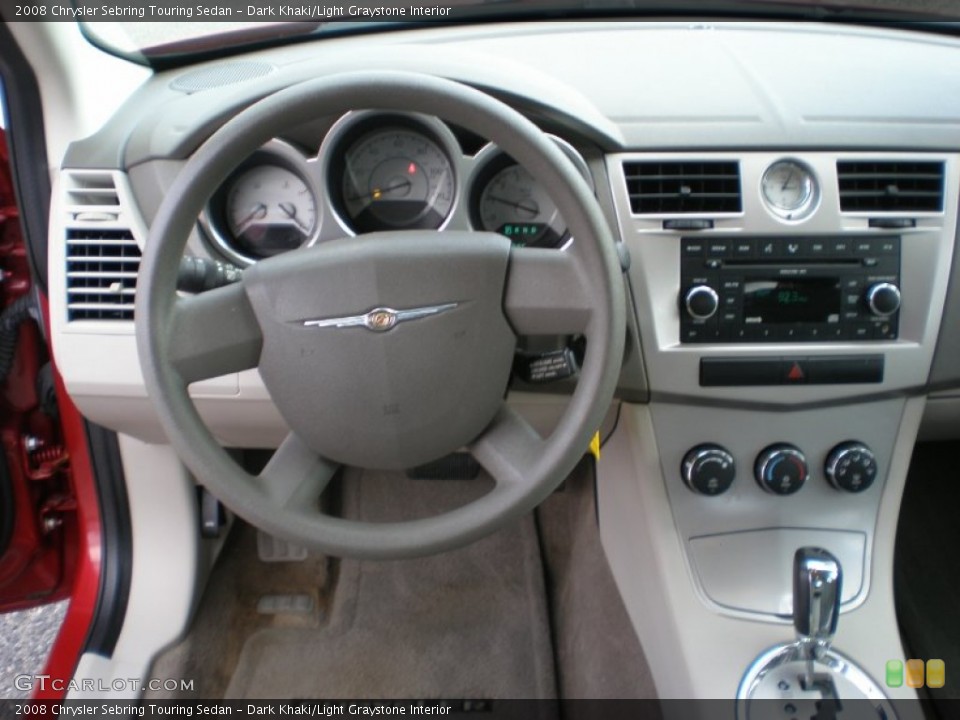 Dark Khaki/Light Graystone Interior Dashboard for the 2008 Chrysler Sebring Touring Sedan #56424805