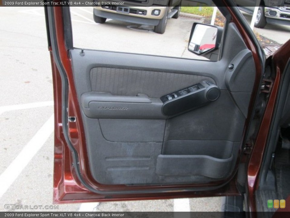 Charcoal Black Interior Door Panel for the 2009 Ford Explorer Sport Trac XLT V8 4x4 #56426077