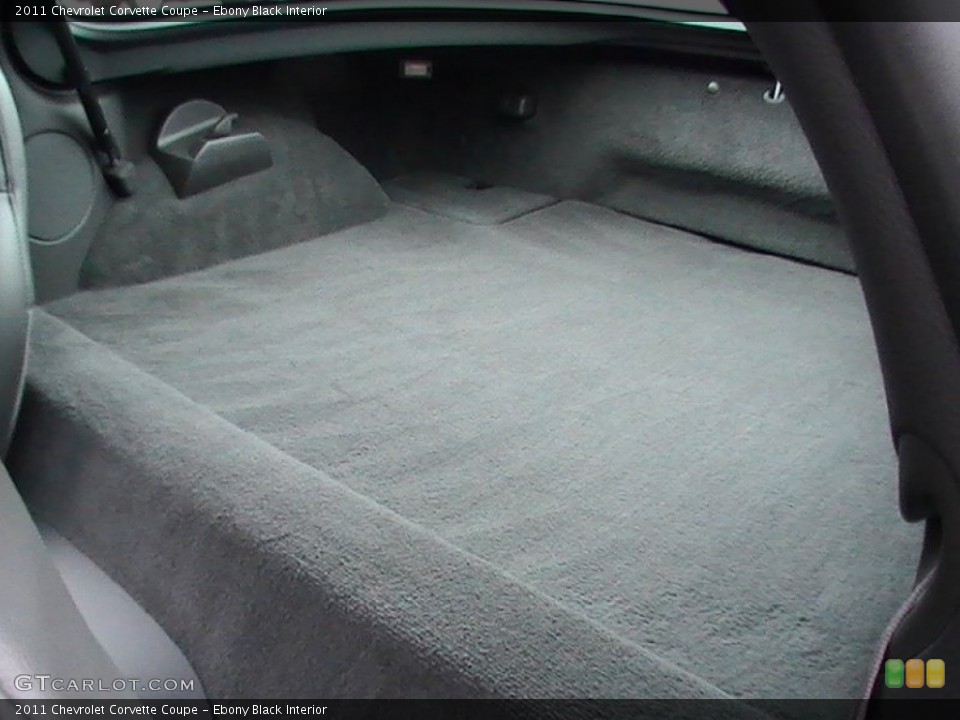 Ebony Black Interior Trunk for the 2011 Chevrolet Corvette Coupe #56430619
