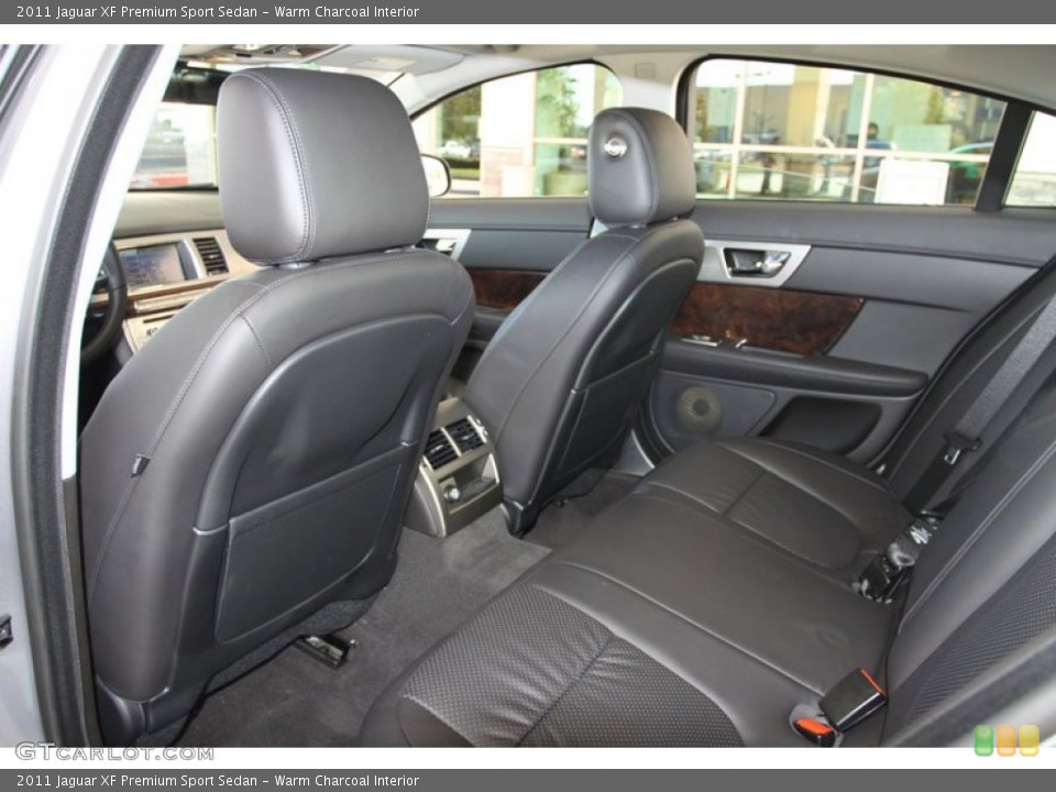Warm Charcoal Interior Rear Seat for the 2011 Jaguar XF Premium Sport Sedan #56431407