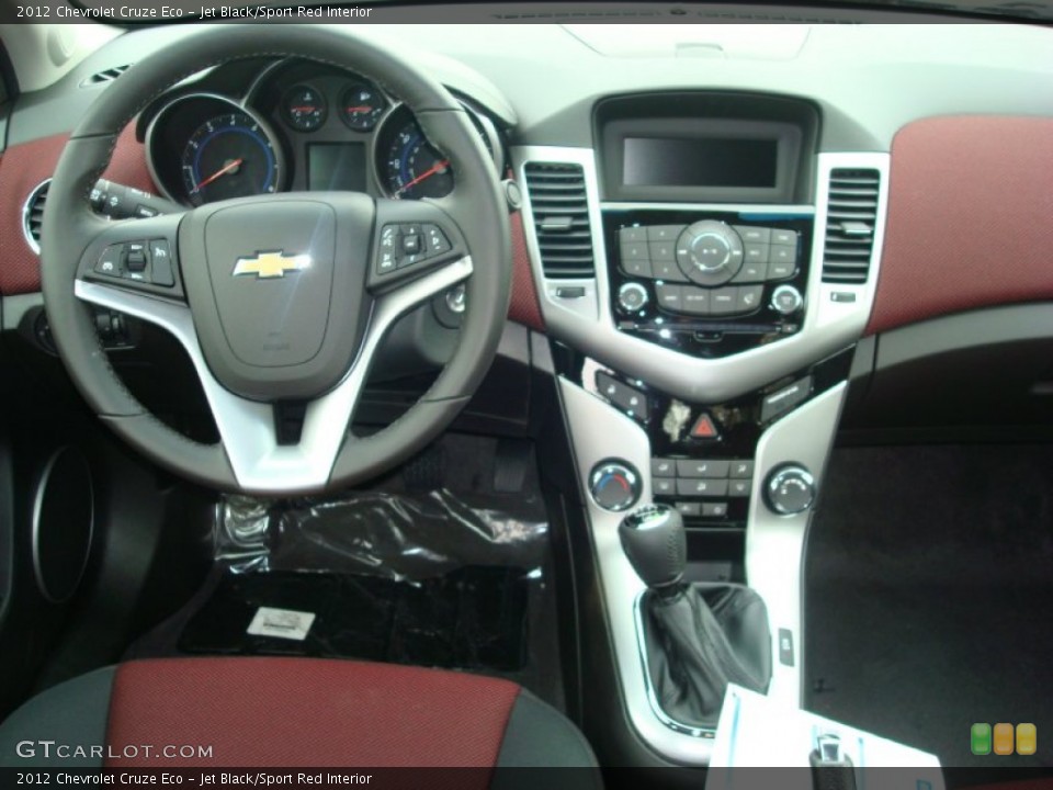Jet Black/Sport Red Interior Dashboard for the 2012 Chevrolet Cruze Eco #56432050