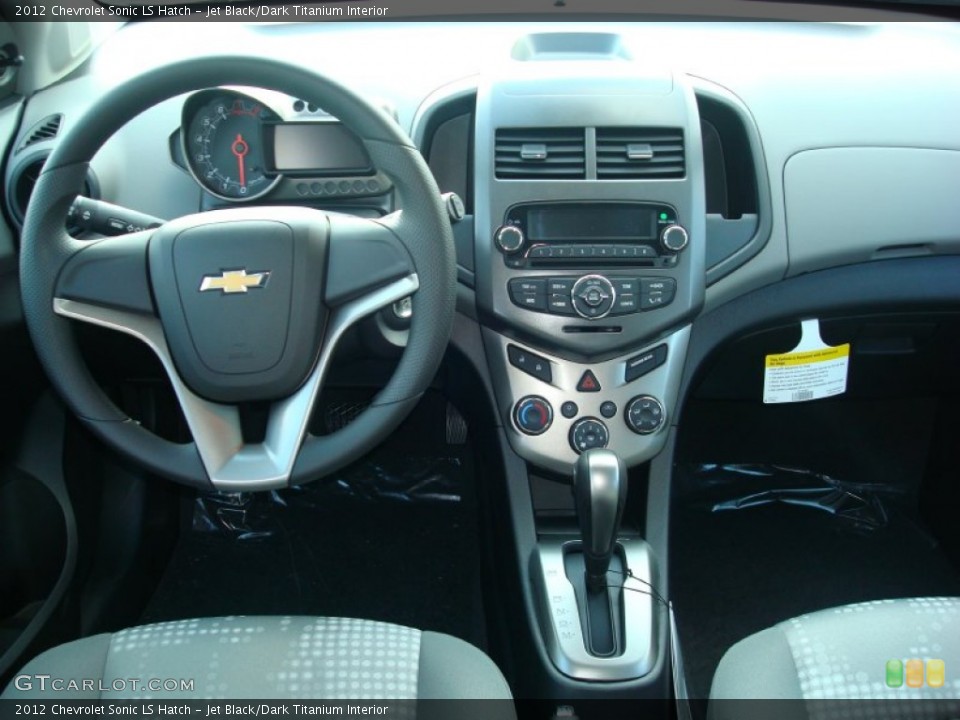 Jet Black/Dark Titanium Interior Dashboard for the 2012 Chevrolet Sonic LS Hatch #56432128