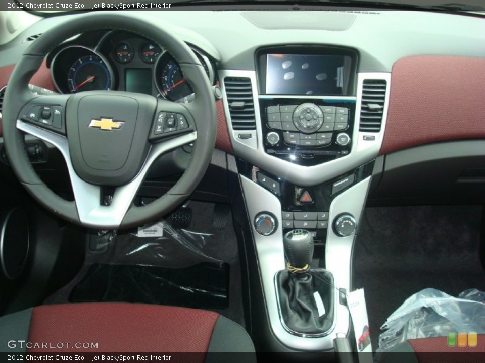 Jet Black/Sport Red Interior Dashboard for the 2012 Chevrolet Cruze Eco #56432392