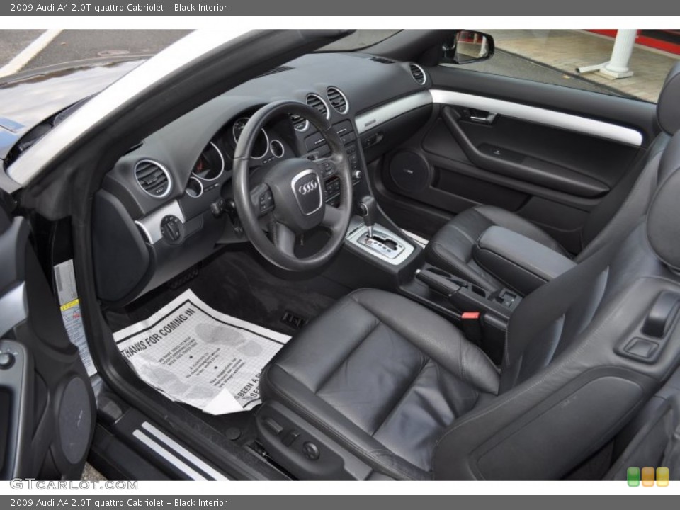 Black Interior Photo for the 2009 Audi A4 2.0T quattro Cabriolet #56432485