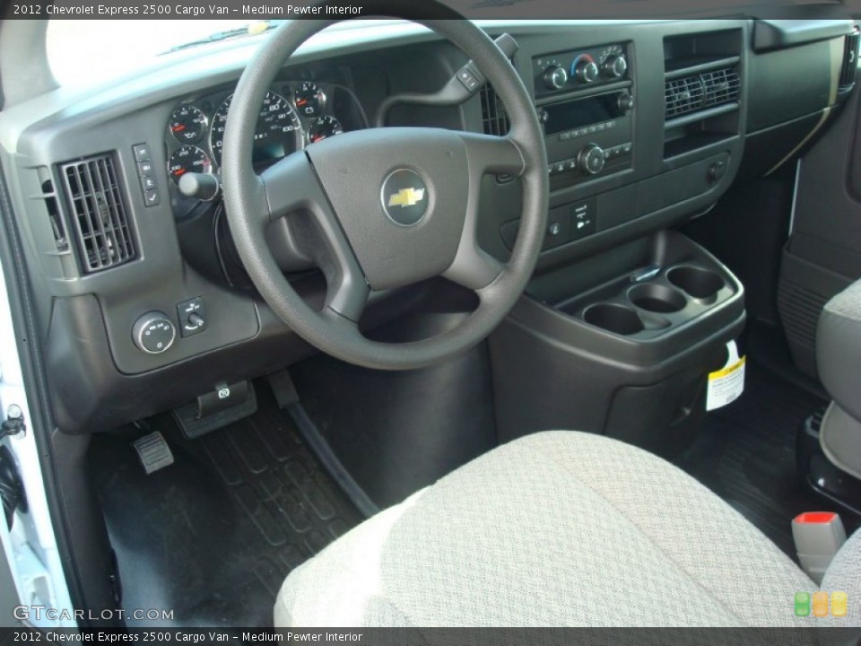 Medium Pewter Interior Prime Interior for the 2012 Chevrolet Express 2500 Cargo Van #56432536