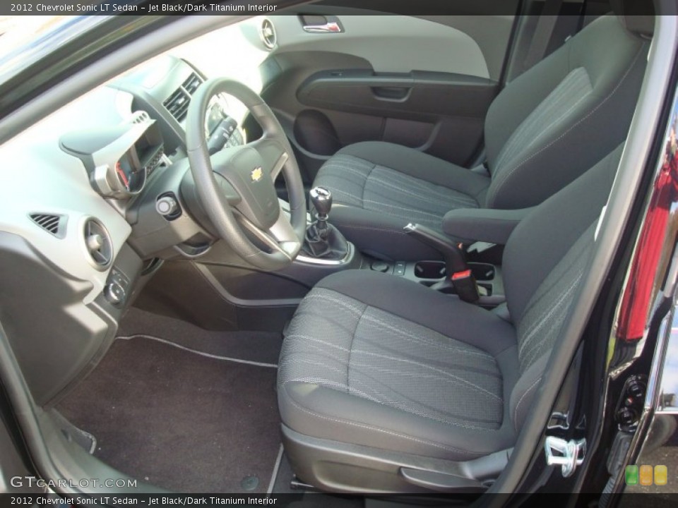 Jet Black/Dark Titanium Interior Photo for the 2012 Chevrolet Sonic LT Sedan #56432956