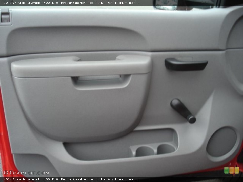 Dark Titanium Interior Door Panel for the 2012 Chevrolet Silverado 3500HD WT Regular Cab 4x4 Plow Truck #56435338