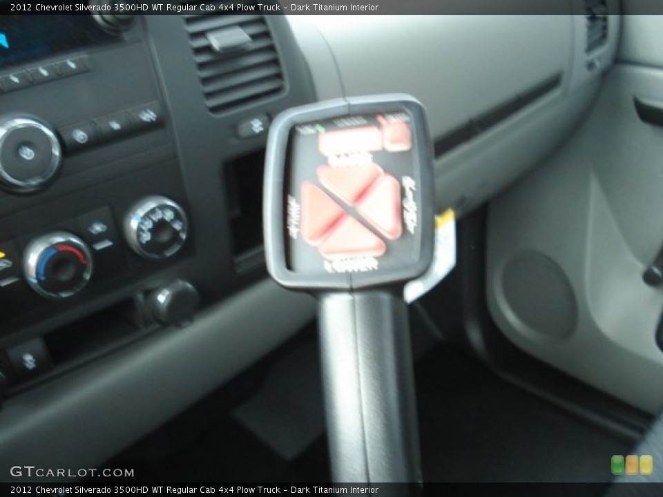 Dark Titanium Interior Controls for the 2012 Chevrolet Silverado 3500HD WT Regular Cab 4x4 Plow Truck #56435365