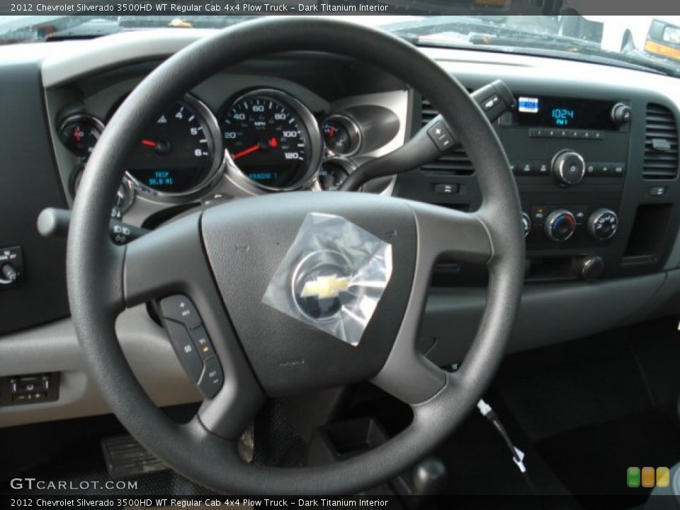 Dark Titanium Interior Steering Wheel for the 2012 Chevrolet Silverado 3500HD WT Regular Cab 4x4 Plow Truck #56435374