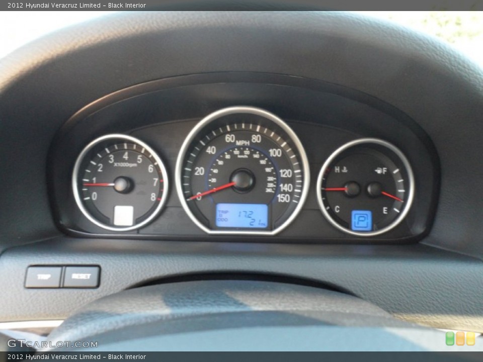 Black Interior Gauges for the 2012 Hyundai Veracruz Limited #56435923