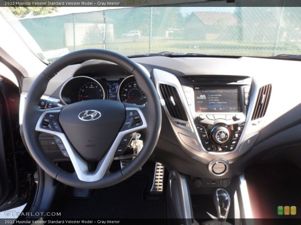 Gray Interior Dashboard for the 2012 Hyundai Veloster  #56436144