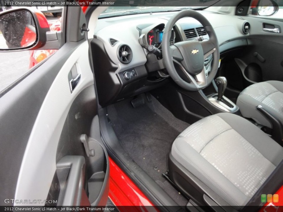 Jet Black/Dark Titanium Interior Photo for the 2012 Chevrolet Sonic LS Hatch #56437132