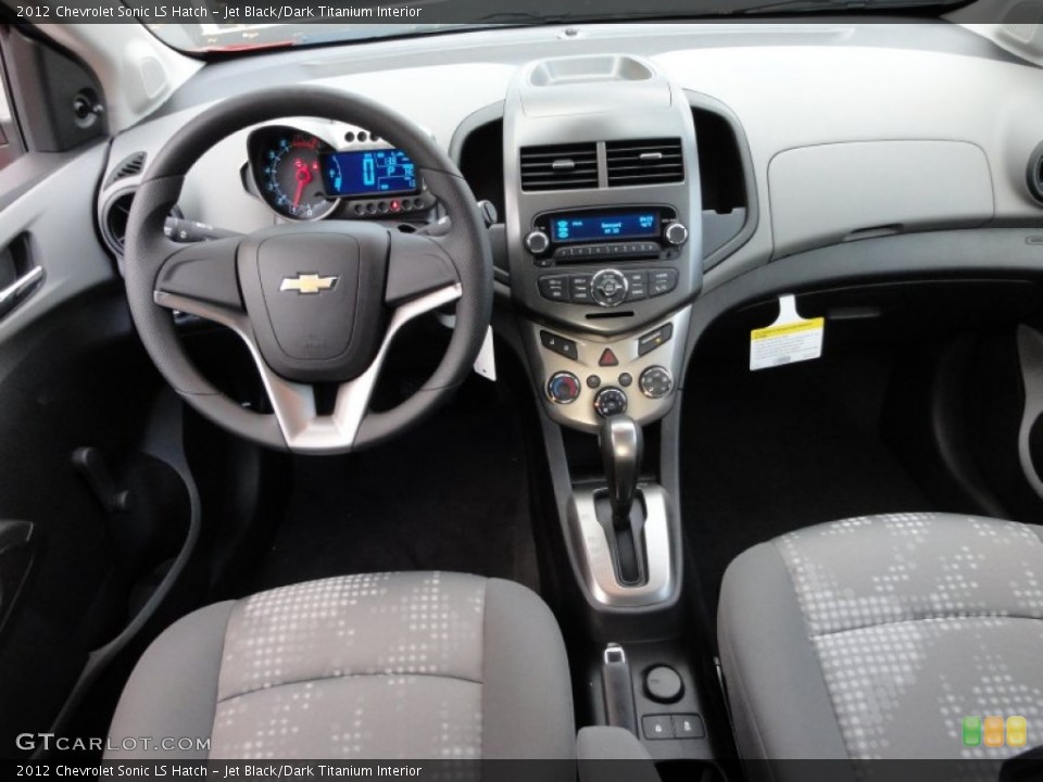 Jet Black/Dark Titanium Interior Dashboard for the 2012 Chevrolet Sonic LS Hatch #56437146