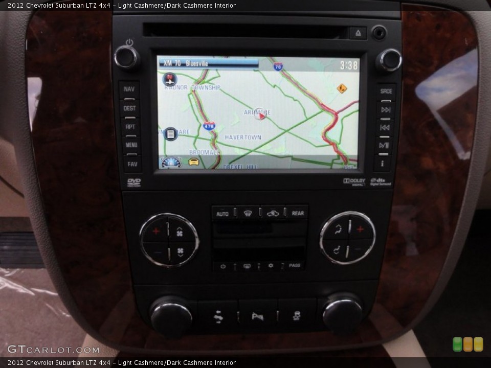 Light Cashmere/Dark Cashmere Interior Navigation for the 2012 Chevrolet Suburban LTZ 4x4 #56437909