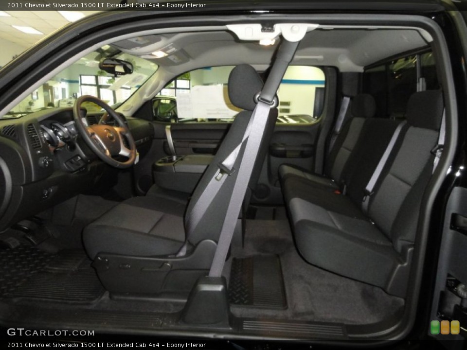 Ebony Interior Photo for the 2011 Chevrolet Silverado 1500 LT Extended Cab 4x4 #56437999