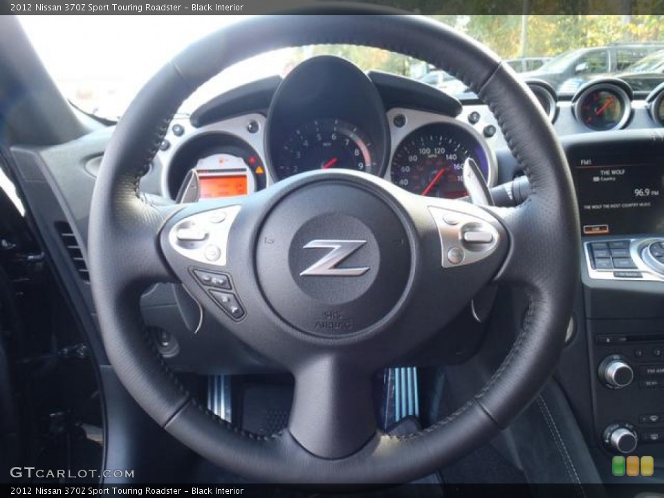 Black Interior Steering Wheel for the 2012 Nissan 370Z Sport Touring Roadster #56438617