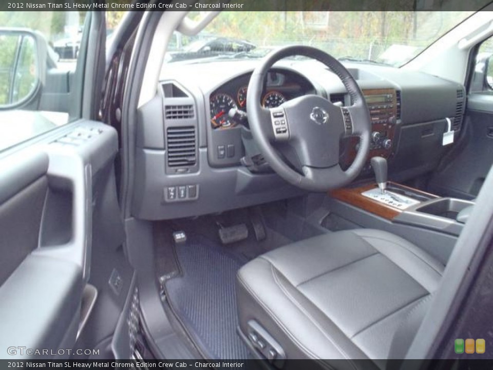 Charcoal Interior Photo for the 2012 Nissan Titan SL Heavy Metal Chrome Edition Crew Cab #56439262