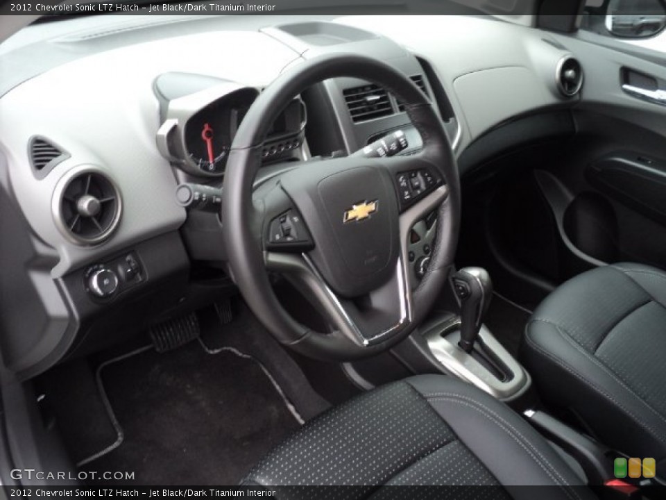 Jet Black/Dark Titanium Interior Prime Interior for the 2012 Chevrolet Sonic LTZ Hatch #56439937