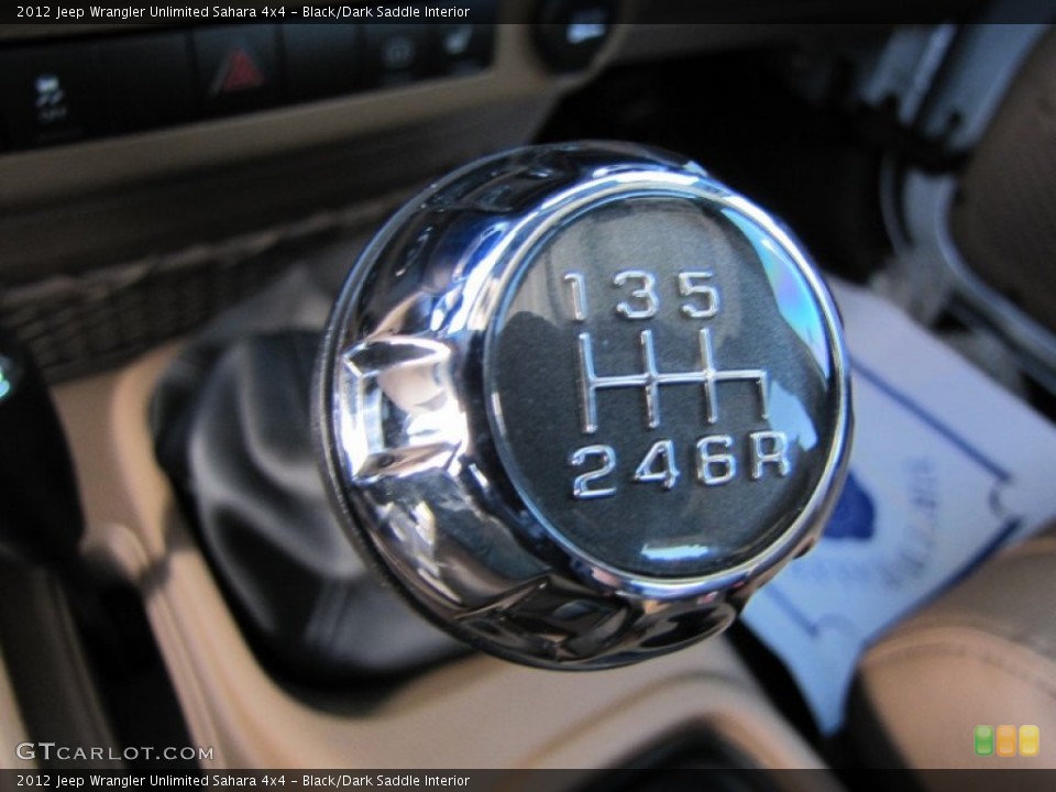 Black/Dark Saddle Interior Transmission for the 2012 Jeep Wrangler Unlimited Sahara 4x4 #56440426