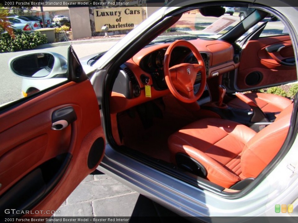 Boxster Red Interior Photo for the 2003 Porsche Boxster  #56446862