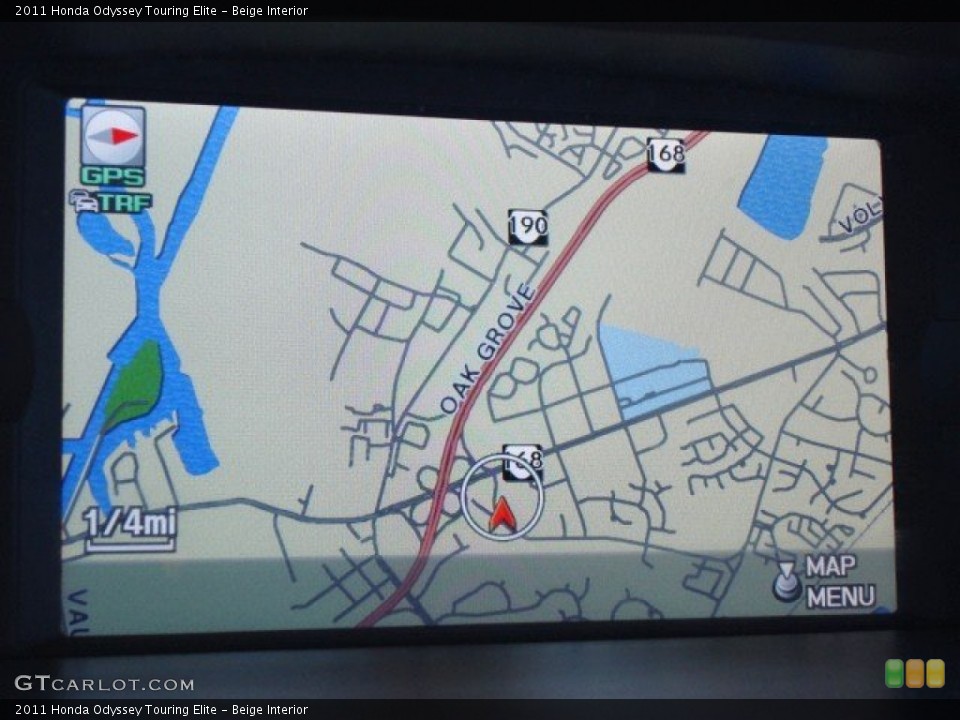 Beige Interior Navigation for the 2011 Honda Odyssey Touring Elite #56448467