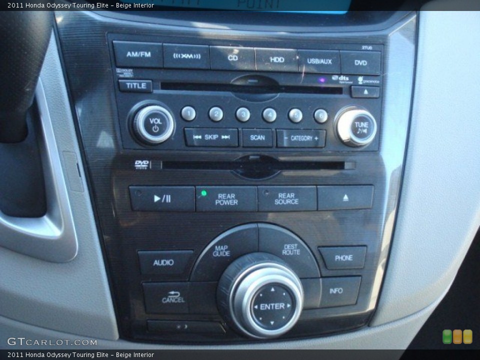 Beige Interior Controls for the 2011 Honda Odyssey Touring Elite #56448485