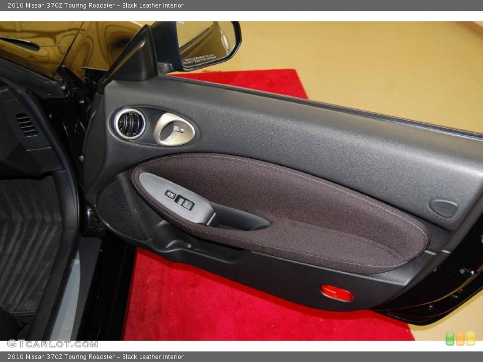 Black Leather Interior Door Panel for the 2010 Nissan 370Z Touring Roadster #56448917