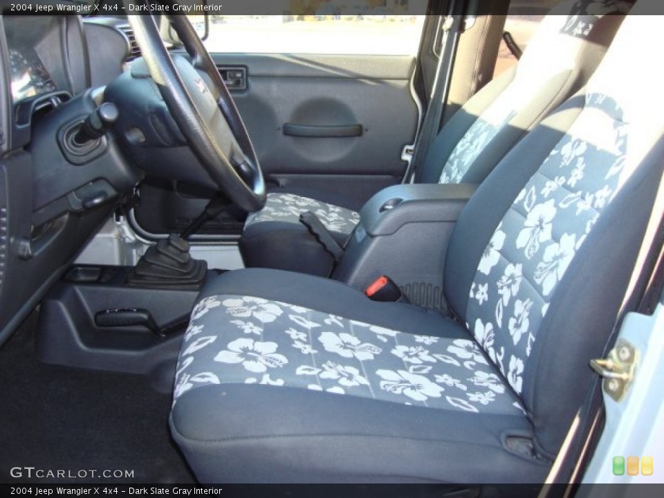 Dark Slate Gray Interior Photo for the 2004 Jeep Wrangler X 4x4 #56455742