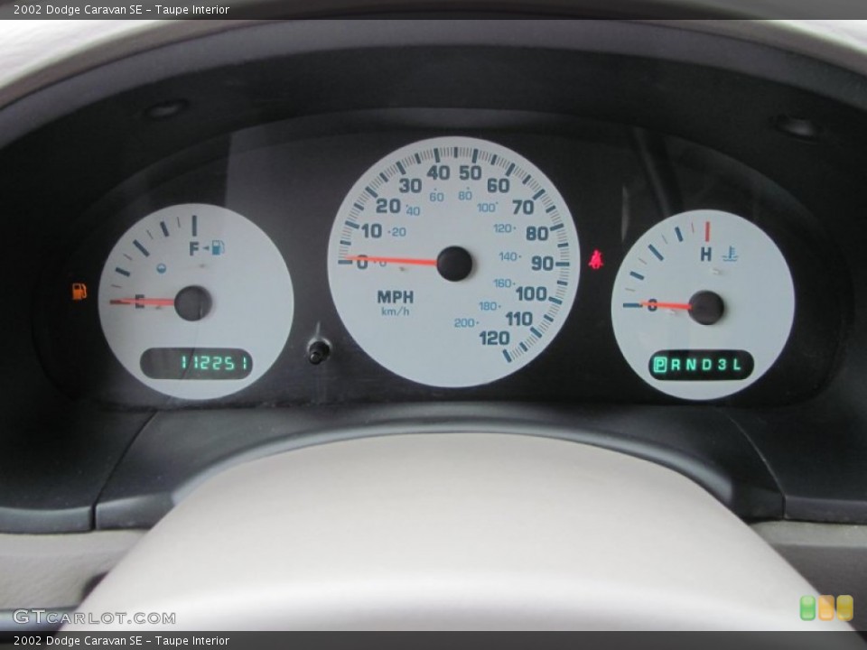 Taupe Interior Gauges for the 2002 Dodge Caravan SE #56456934