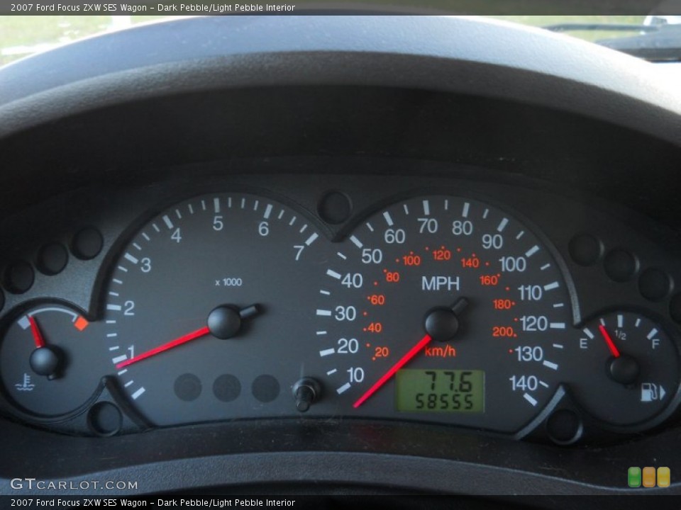 Dark Pebble/Light Pebble Interior Gauges for the 2007 Ford Focus ZXW SES Wagon #56457239