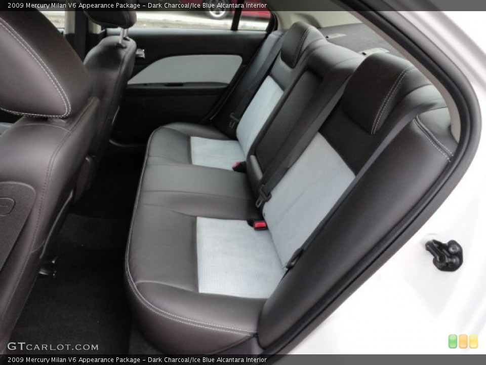 Dark Charcoal/Ice Blue Alcantara Interior Photo for the 2009 Mercury Milan V6 Appearance Package #56457830