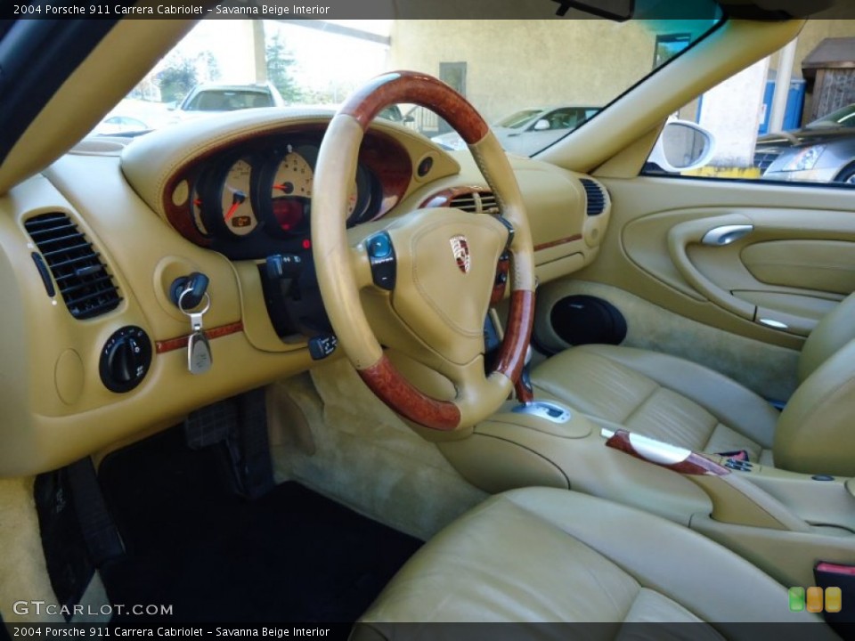 Savanna Beige Interior Photo for the 2004 Porsche 911 Carrera Cabriolet #56461016