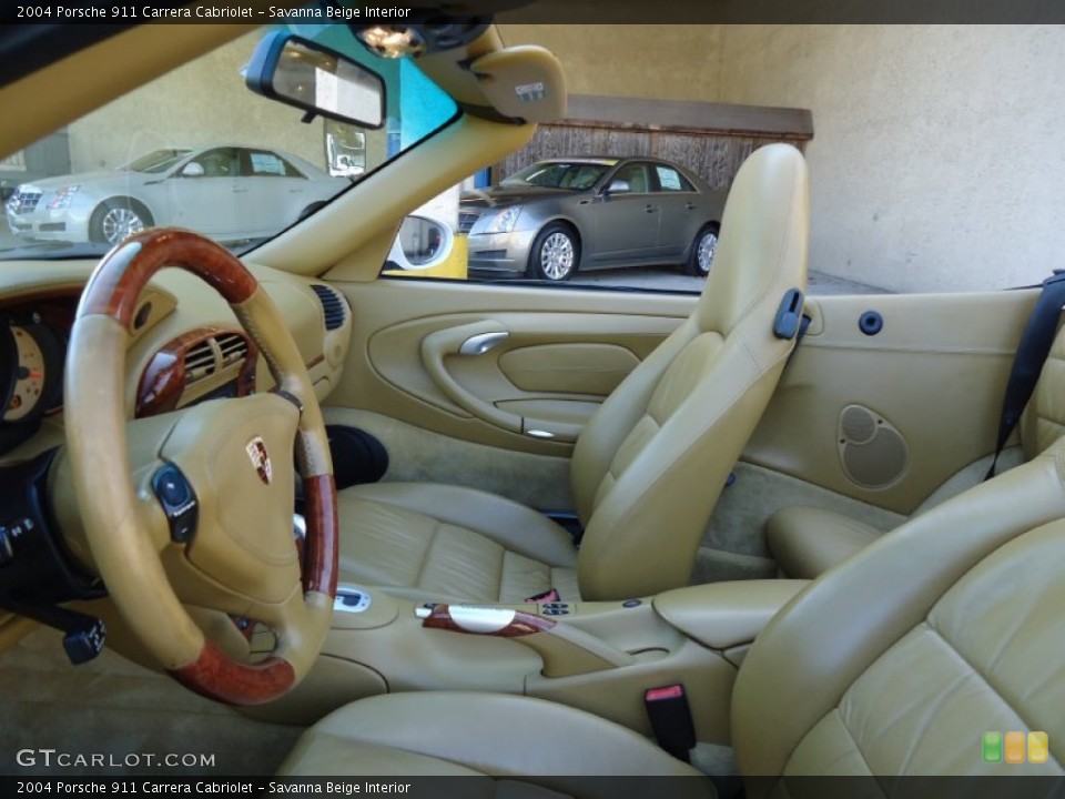 Savanna Beige Interior Photo for the 2004 Porsche 911 Carrera Cabriolet #56461024