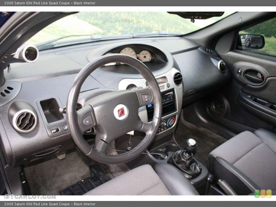 Black Interior Photo for the 2006 Saturn ION Red Line Quad Coupe #56462528