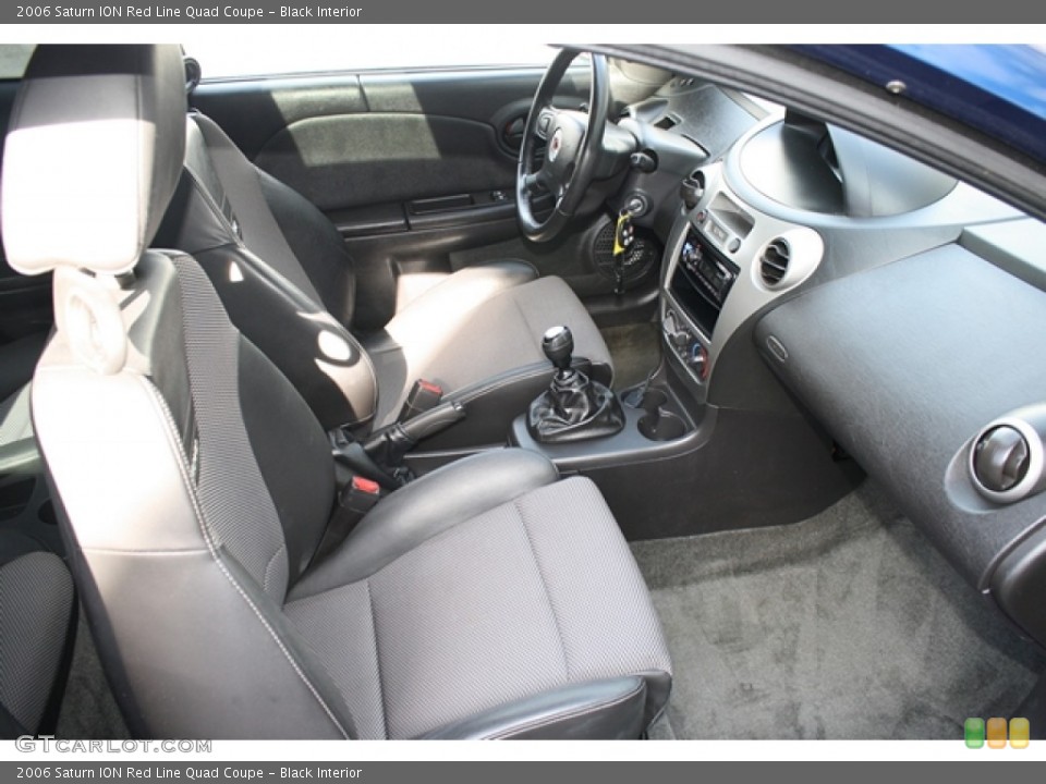 Black Interior Photo for the 2006 Saturn ION Red Line Quad Coupe #56462570