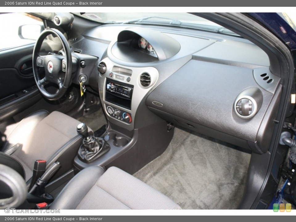 Black Interior Photo for the 2006 Saturn ION Red Line Quad Coupe #56462579