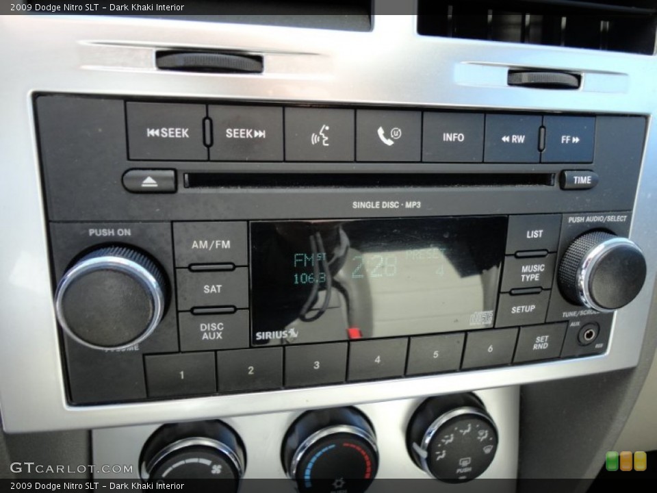 Dark Khaki Interior Audio System for the 2009 Dodge Nitro SLT #56463446