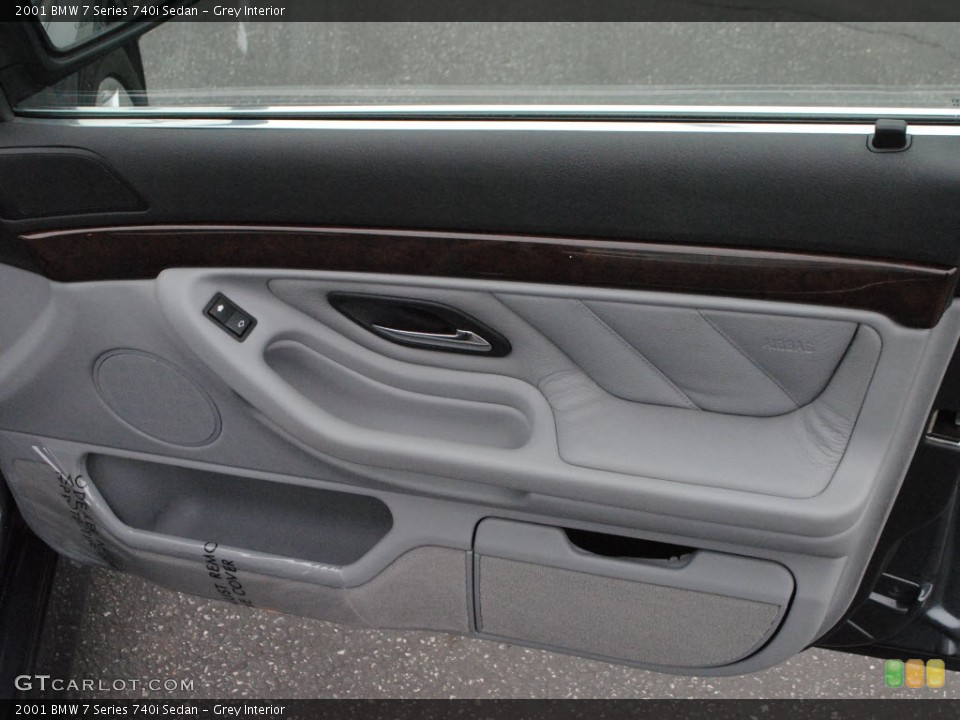 Grey Interior Door Panel for the 2001 BMW 7 Series 740i Sedan #56464082