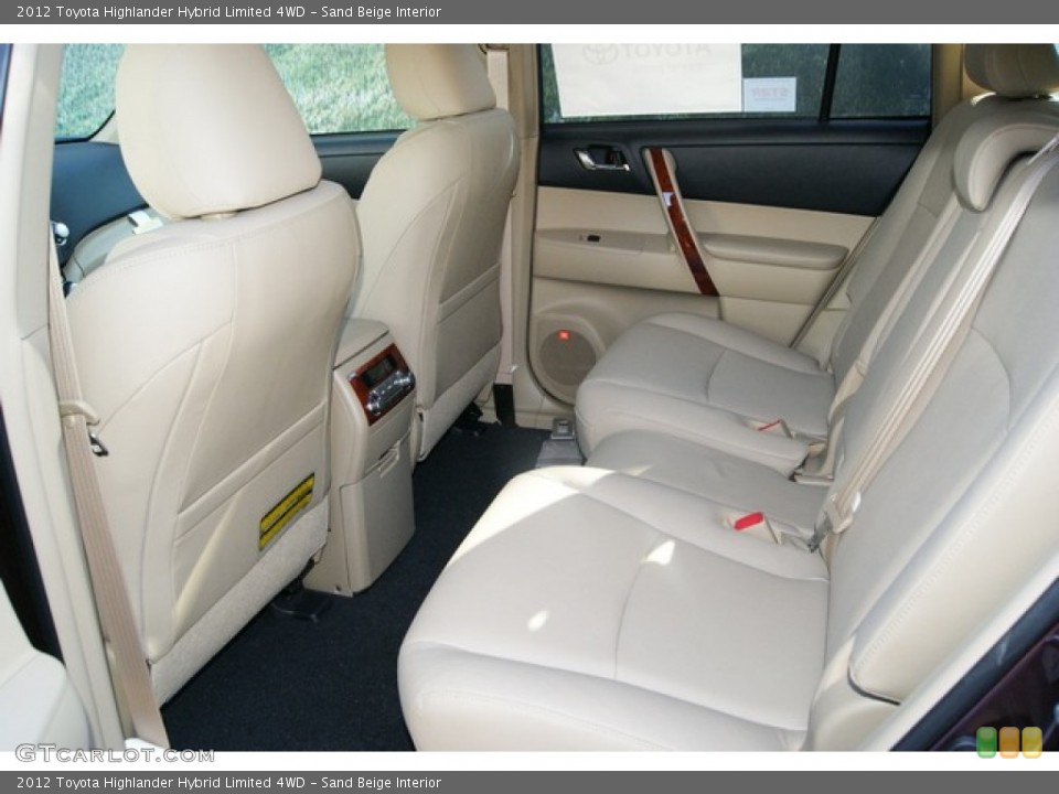 Sand Beige Interior Photo for the 2012 Toyota Highlander Hybrid Limited 4WD #56468154
