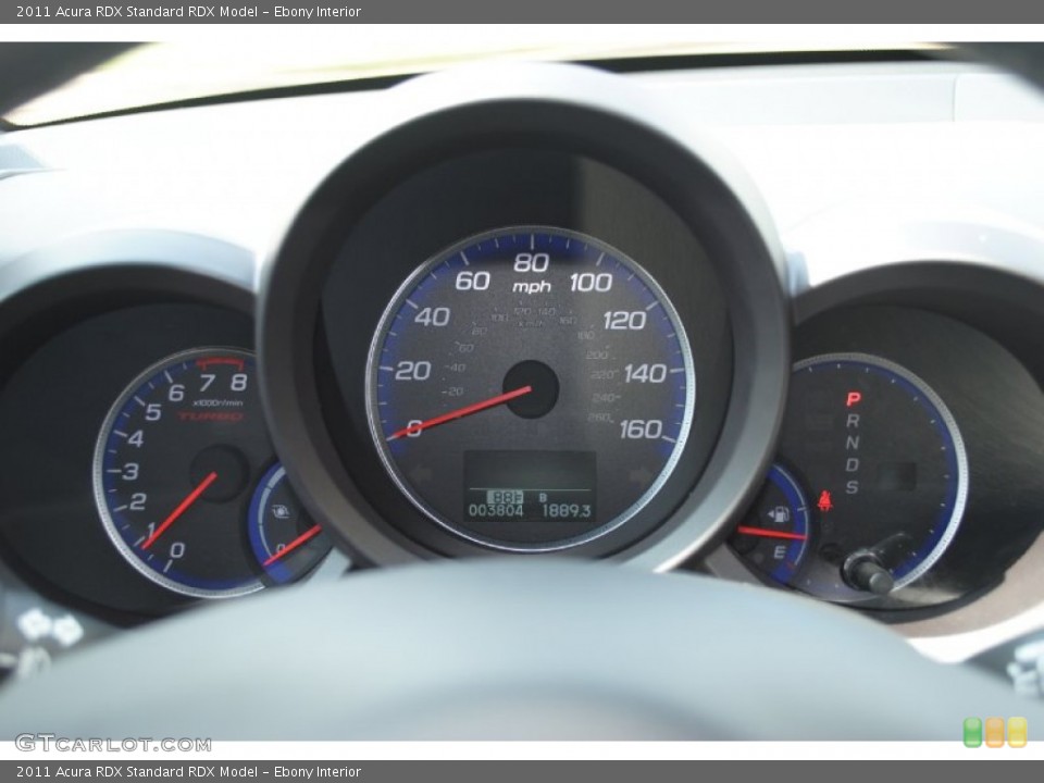 Ebony Interior Gauges for the 2011 Acura RDX  #56471144