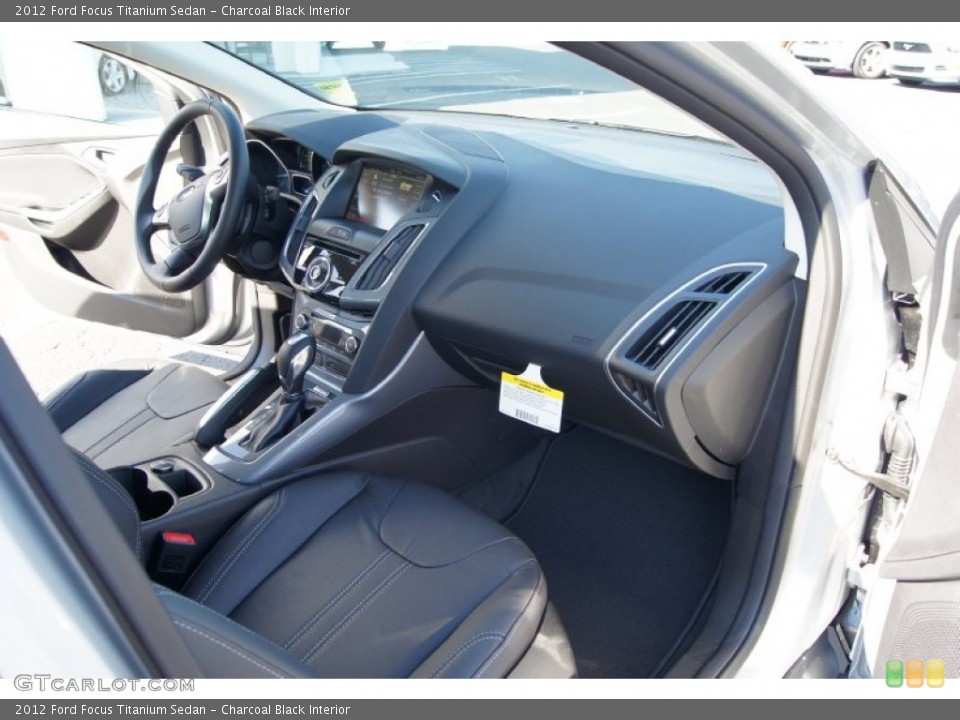 Charcoal Black Interior Dashboard for the 2012 Ford Focus Titanium Sedan #56471699